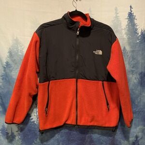 The North Face Fleece Youth XL Red Denali Full Zip Outdoor Hiking Jacket